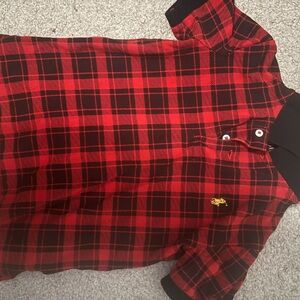 Polo by Ralph Lauren Red and Black Kids Plaid Polo